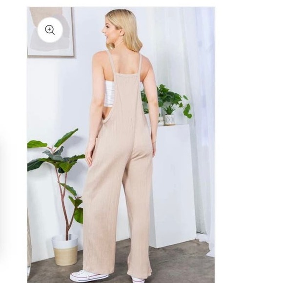 Orange Farm Ribbed Overalls - Picture 3 of 7